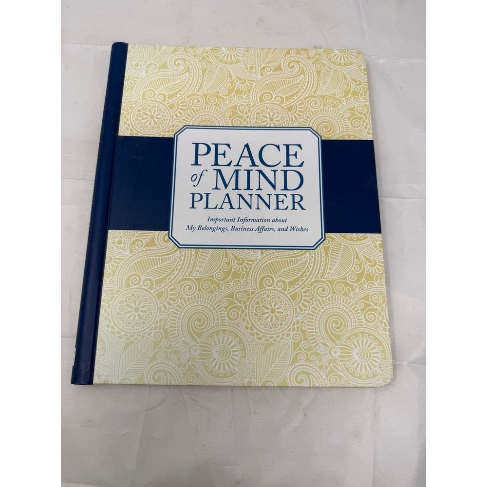 Peter Pauper Press Peace of Mind Planner Estate Organizer Paisley Hardcover